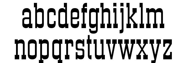 DS Roundup Font LOWERCASE