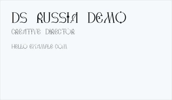 DS Russia Demo Business Card