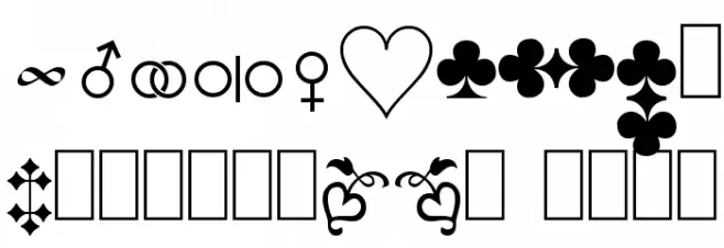 DS-Schmuck Font OTHER CHARS