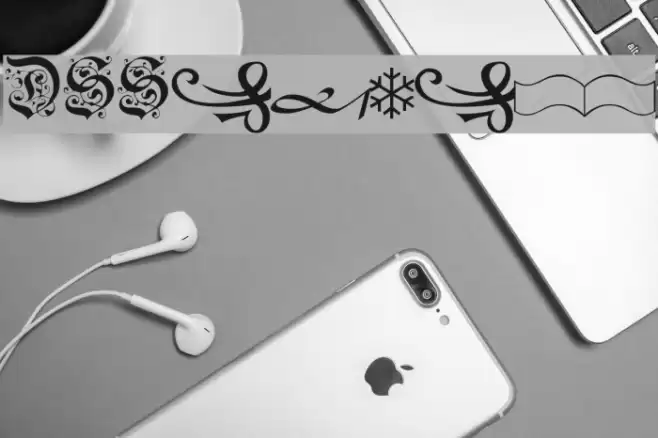 DS-Schmuck Font examples