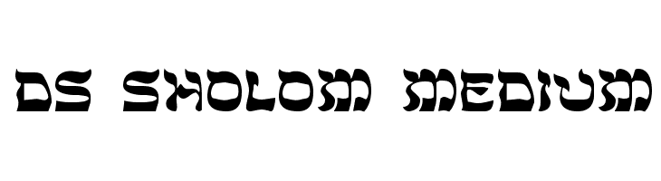 DS Sholom Medium  Frei Schriftart Herunterladen
