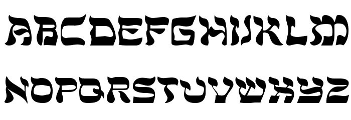 DS Sholom Medium Font LOWERCASE
