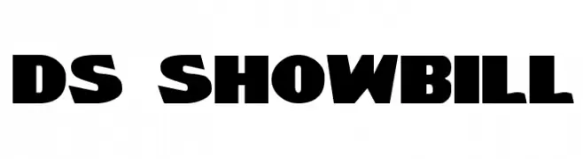 DS ShowBill  Frei Schriftart Herunterladen