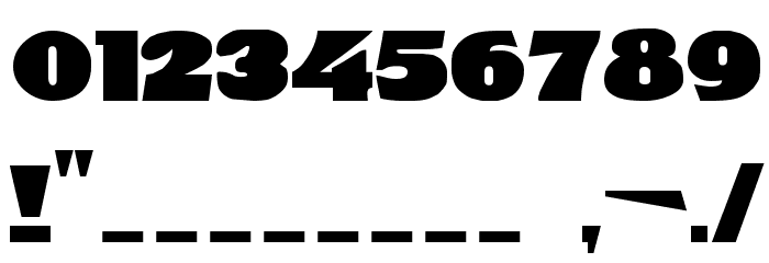 DS ShowBill Font OTHER CHARS
