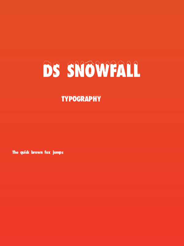 DS Snowfall Poster