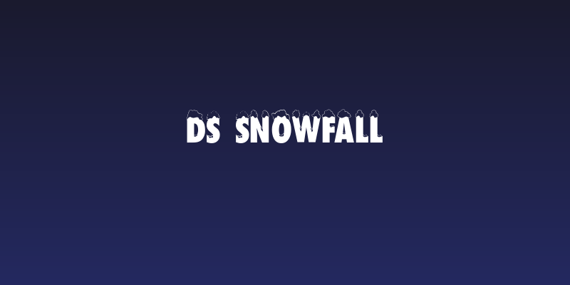 DS Snowfall Social Header
