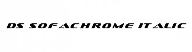 DS Sofachrome Italic  les polices de caractères gratuit tlcharger