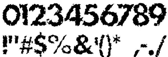 DS Stain Font OTHER CHARS