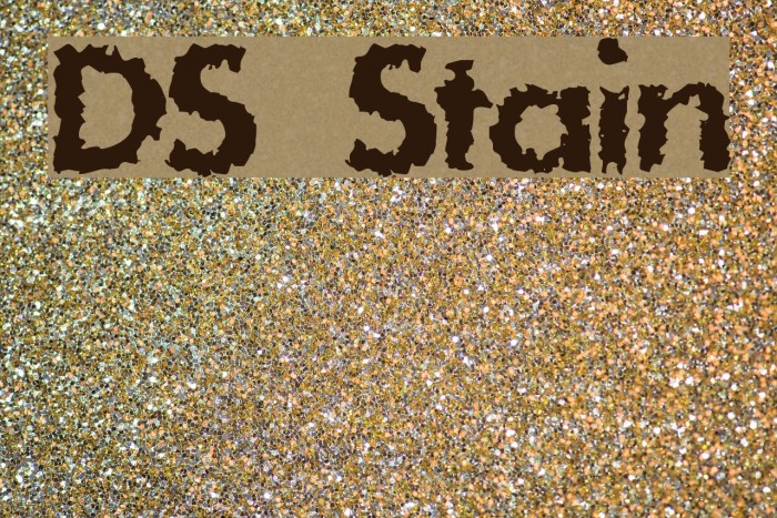 DS Stain Font examples