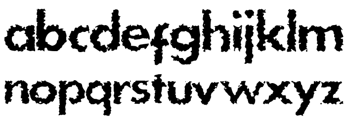DS Stain Font LOWERCASE