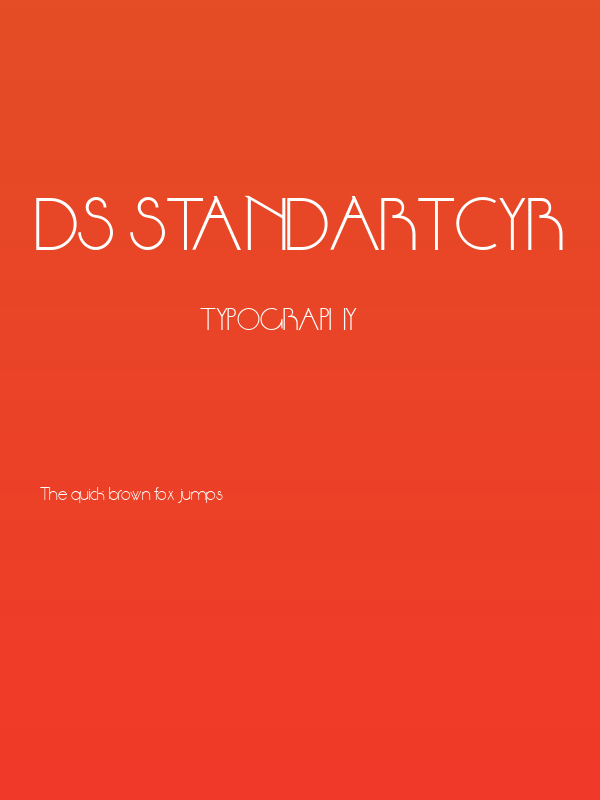 DS StandartCyr Poster