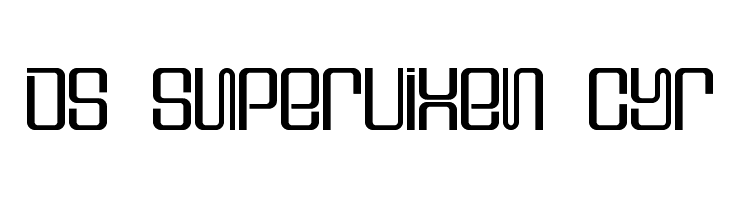 DS Supervixen Cyr  font caratteri gratis