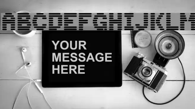 DS-Terminal Schriftart examples