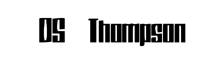 DS Thompson  font caratteri gratis