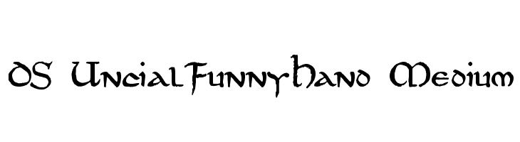 DS UncialFunnyHand Medium  les polices de caractères gratuit tlcharger