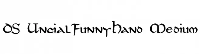 DS UncialFunnyHand Medium  لخطوط تنزيل