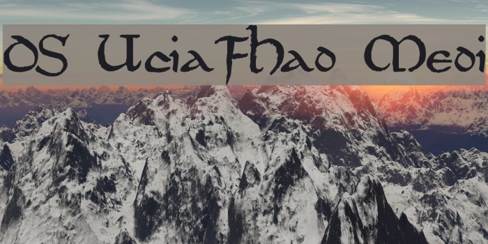 DS UncialFunnyHand Medium Font examples