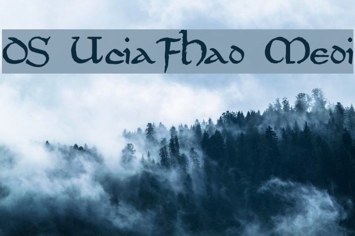 DS UncialFunnyHand Medium Font examples