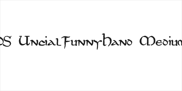 DS UncialFunnyHand Medium Logo