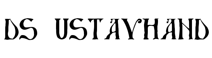 DS UstavHand  Frei Schriftart Herunterladen