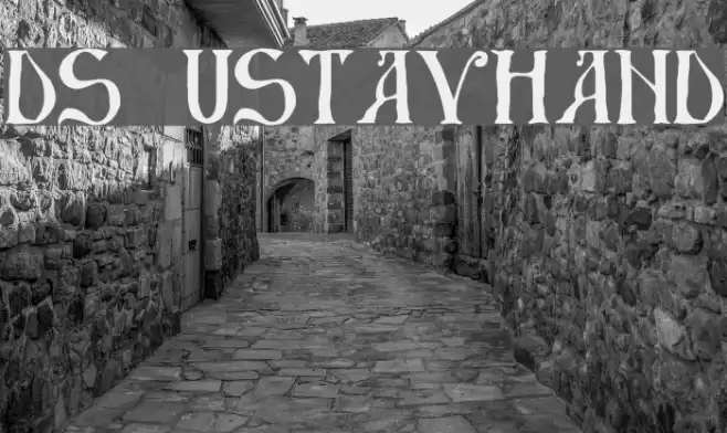 DS UstavHand Font examples