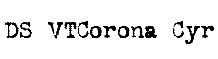 DS VTCorona Cyr Шрифта