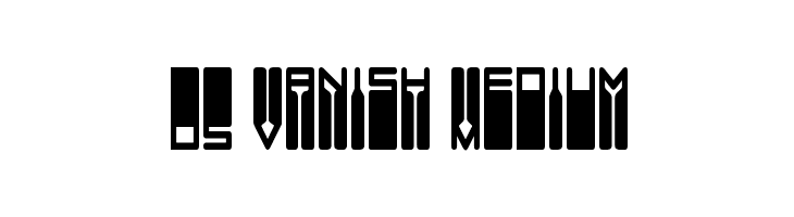 DS Vanish Medium  font caratteri gratis