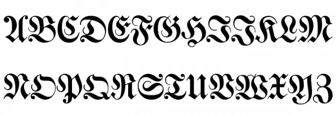 DS Walbaumfraktur Fonte MAIÚSCULAS