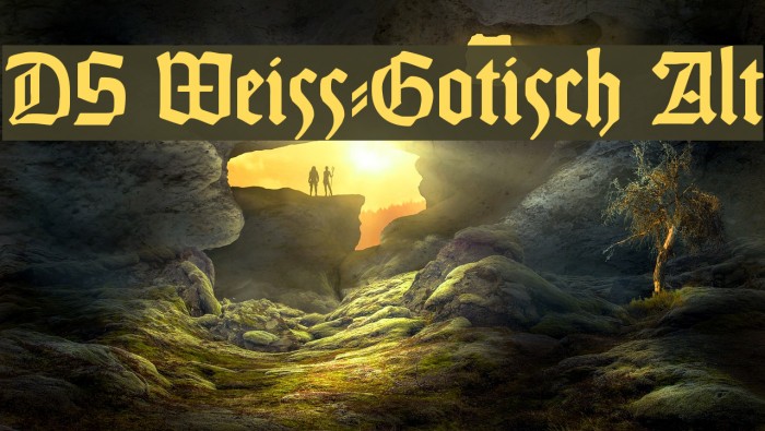 DS Weiss-Gotisch Alt Font examples
