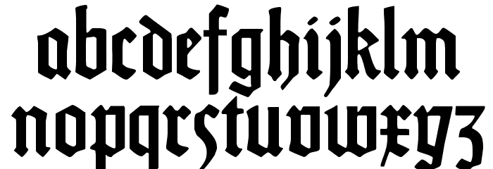 DS Weiss-Gotisch Alt Font LOWERCASE