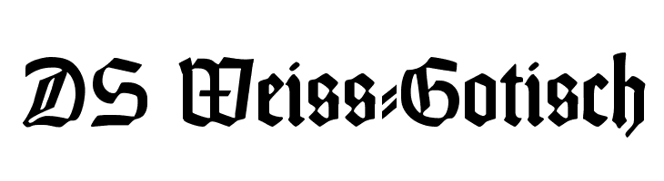 DS Weiss-Gotisch  Скачать бесплатные шрифты