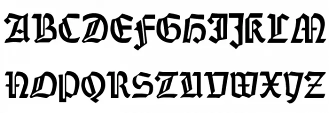 DS Weiss-Gotisch Шрифта ВЕРХНИЙ