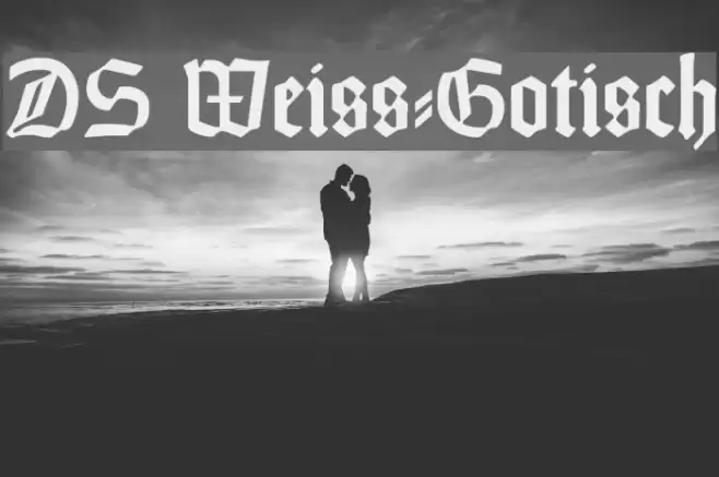 DS Weiss-Gotisch Font examples