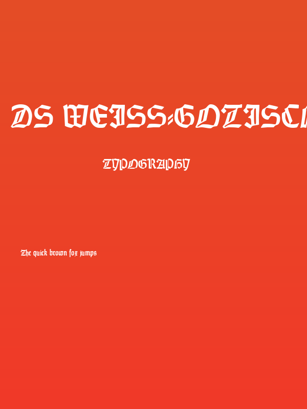 DS Weiss-Gotisch Poster