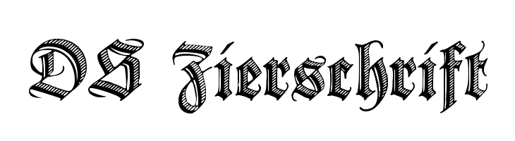 DS Zierschrift Font