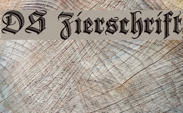 DS Zierschrift Font examples