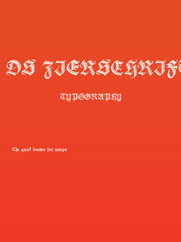 DS Zierschrift Poster