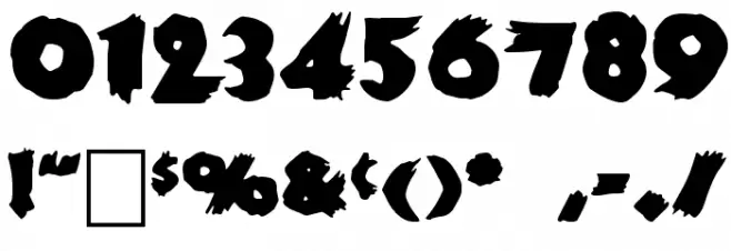 DS Zombie Cyr Font OTHER CHARS