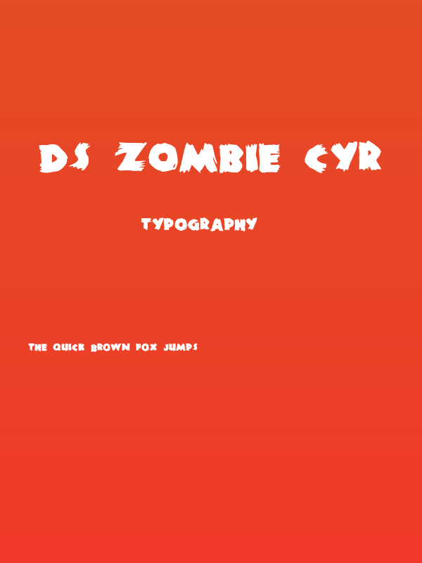 DS Zombie Cyr Poster
