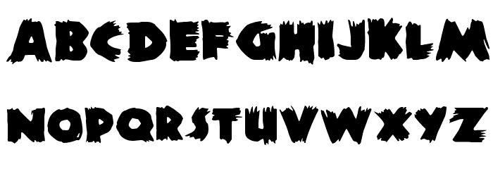 DS Zombie Cyr Font LOWERCASE