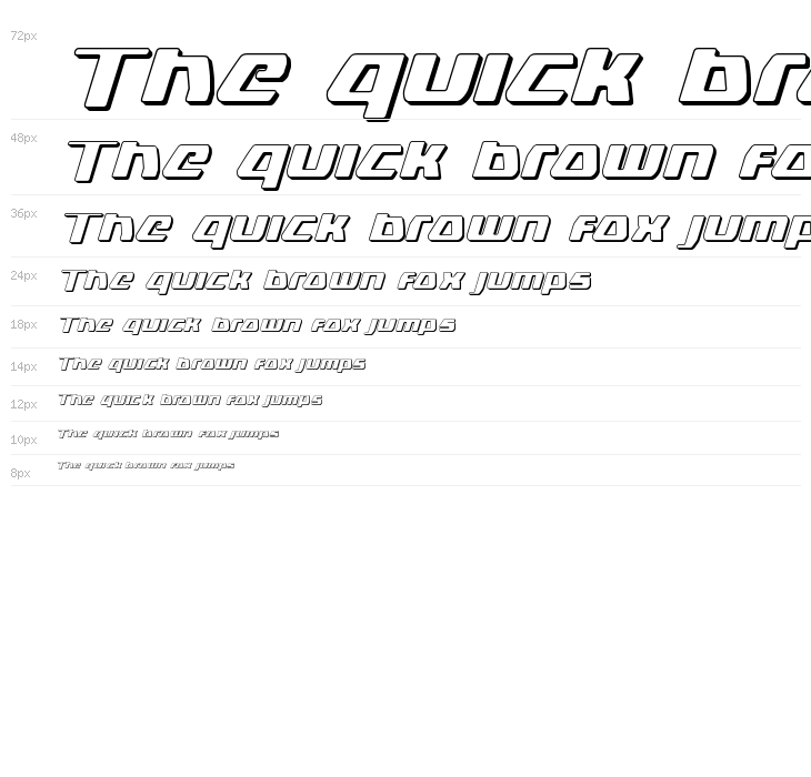 DS man 3D Italic Waterfall