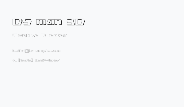 DS man 3D Business Card