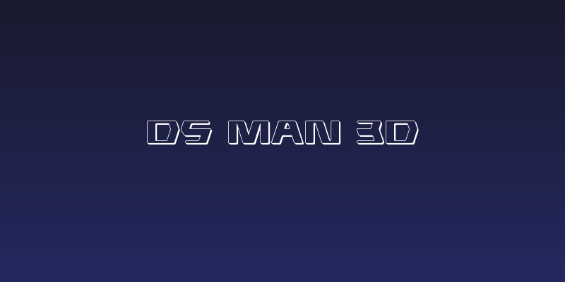 DS man 3D Social Header