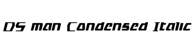 DS man Condensed Italic  Frei Schriftart Herunterladen