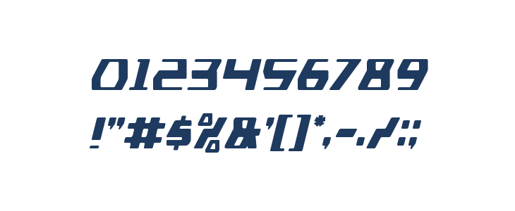 DS man Condensed Italic Other Characters