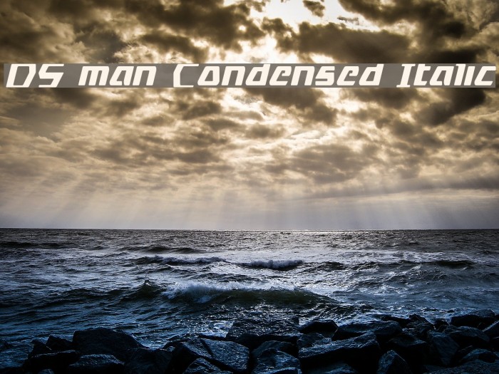 DS man Condensed Italic Example 1