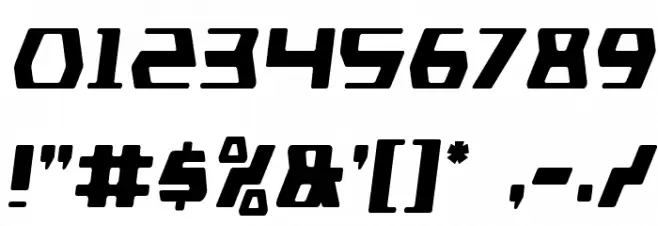 DS man Condensed Semi-Italic Font OTHER CHARS