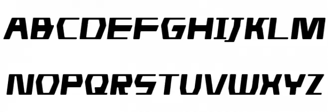 DS man Condensed Semi-Italic Polices MAJUSCULES