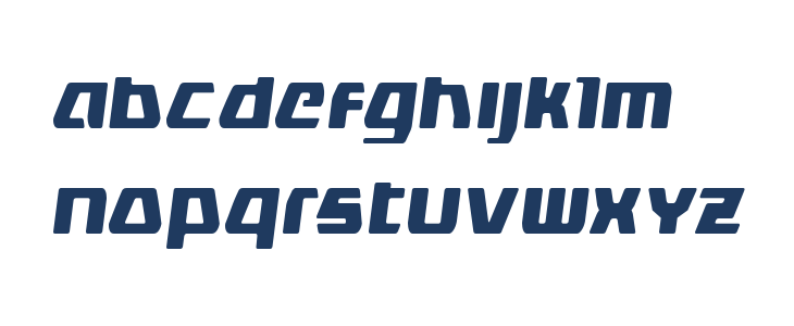 DS man Condensed Semi-Italic Lowercase