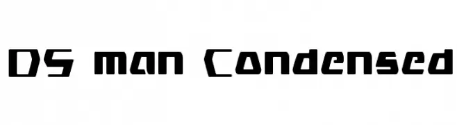 DS man Condensed  Frei Schriftart Herunterladen
